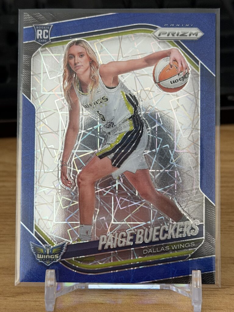 2025 Panini Prizm WNBA Paige Bueckers Blue Velocity - Front