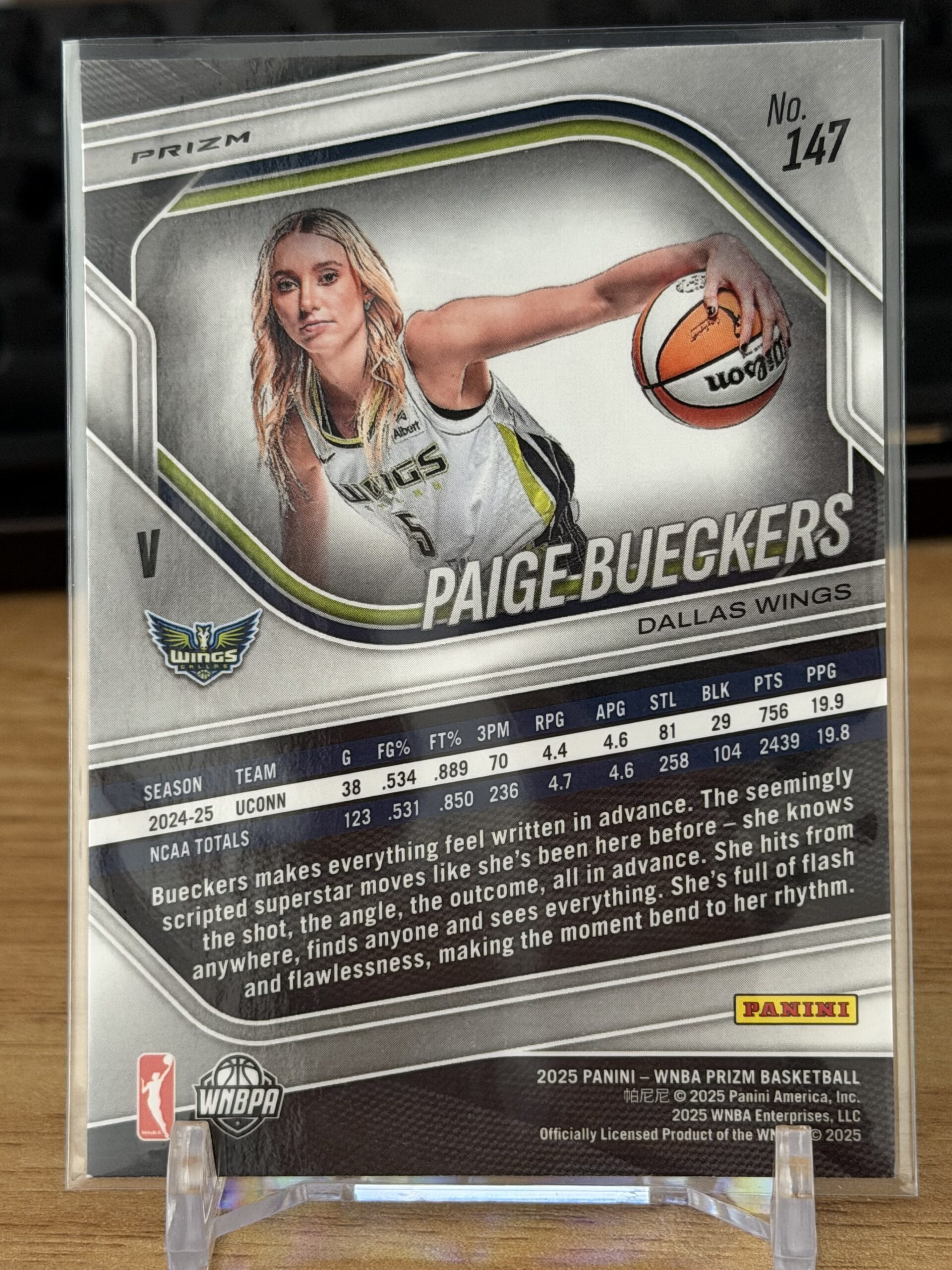 2025 Prizm WNBA Pagie Bueckers Bluue Velocity
