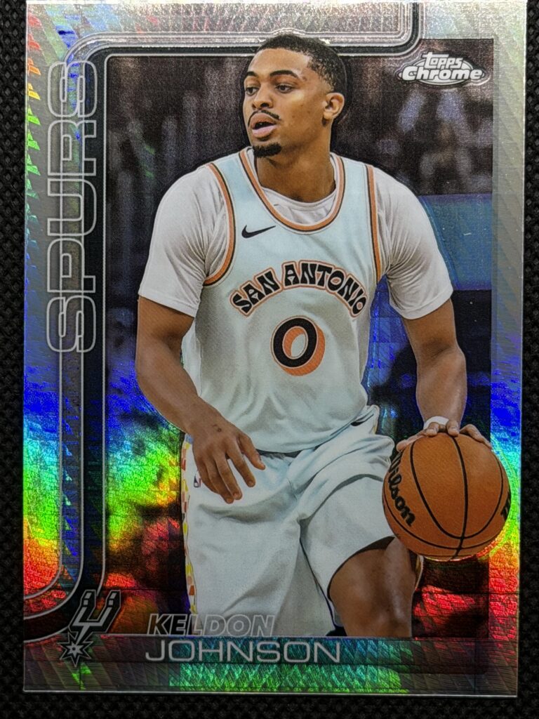 2025 Topps Chrome Keldon Johnson X-Fractor - Front