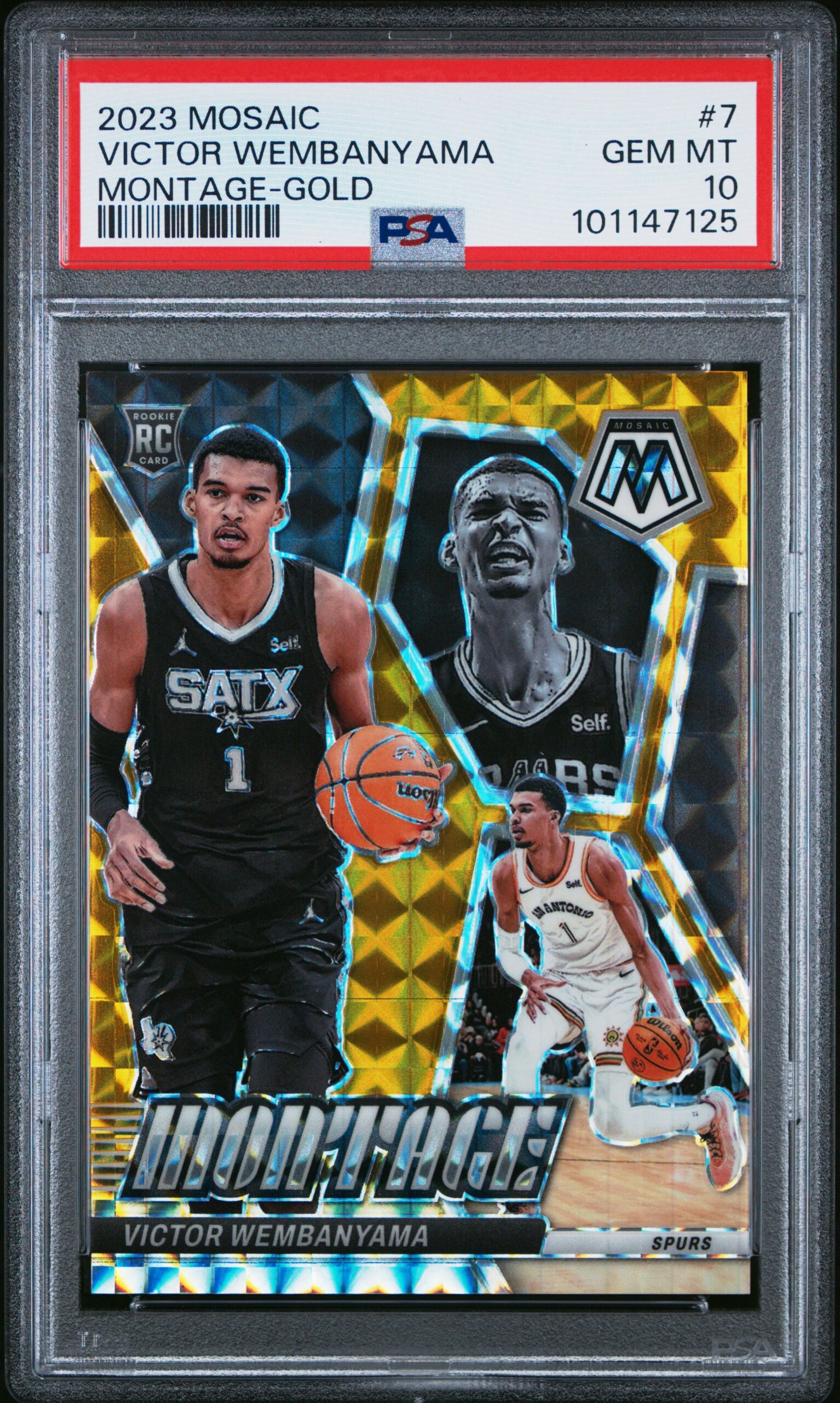 2023 mosaic Victor Wembanyama gold /10